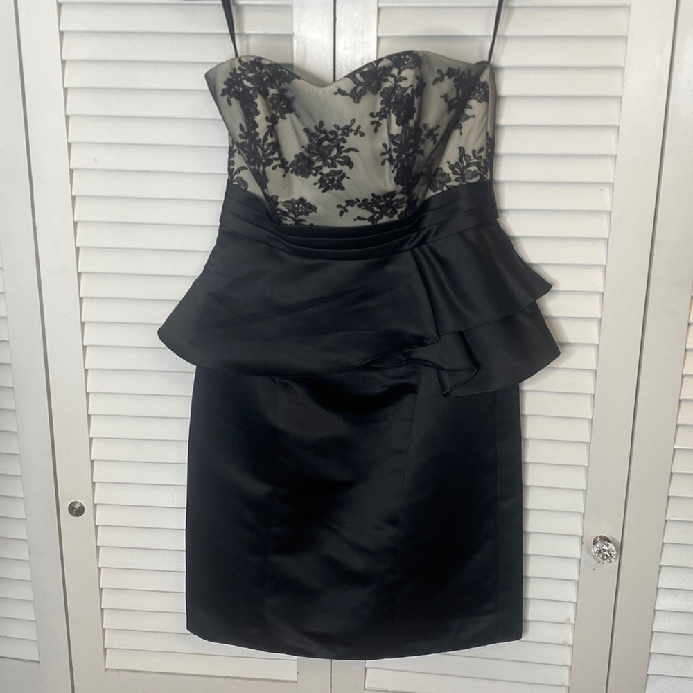 Eden Bridesmaids | NWT Mini Black and Lace Cocktail Dress | Size 8